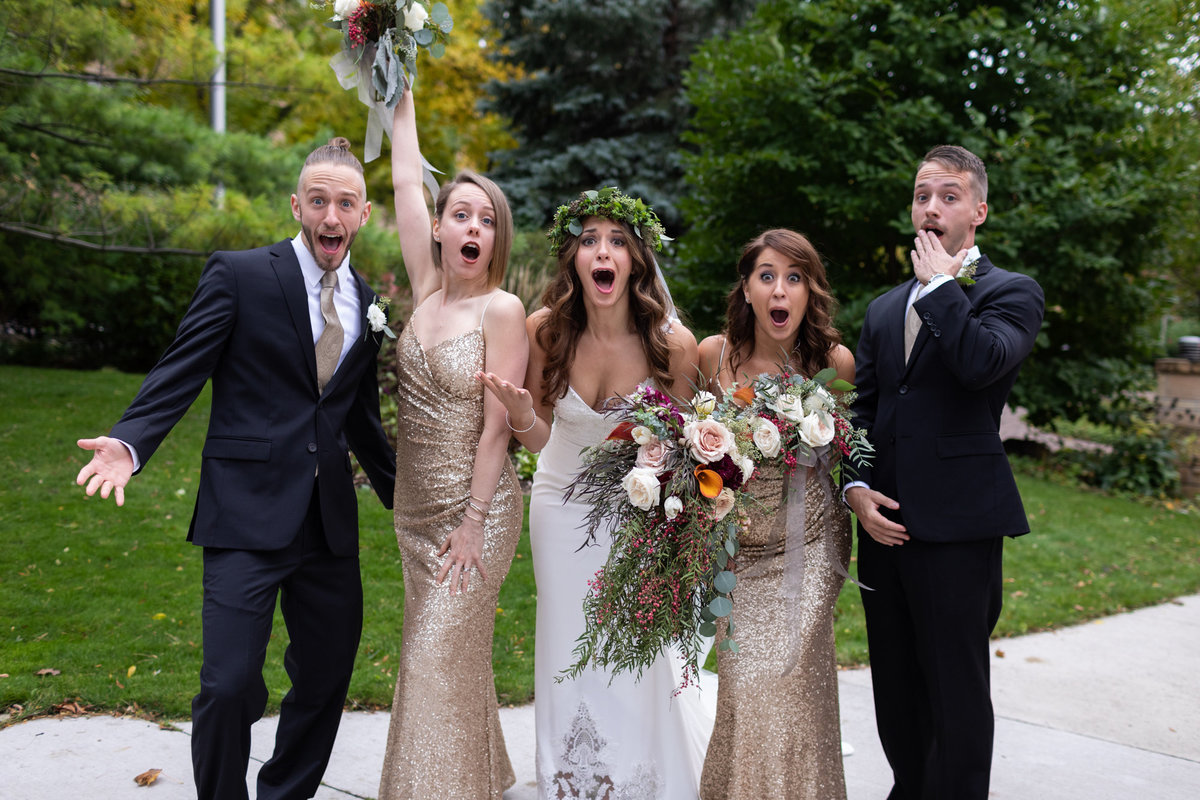 Funny wedding poses are the most entertaining part of our day as wedding photographers