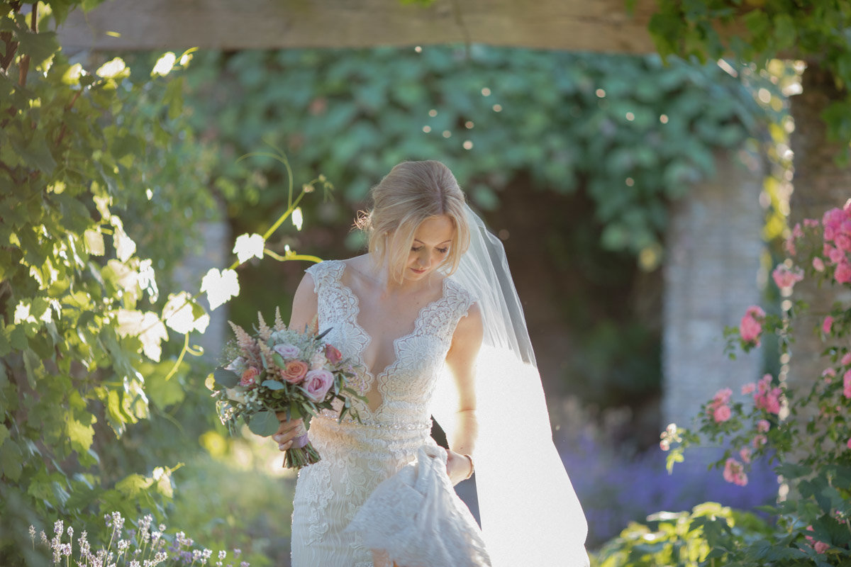 Bridal portrait at Hestercombe Gardens wedding photo