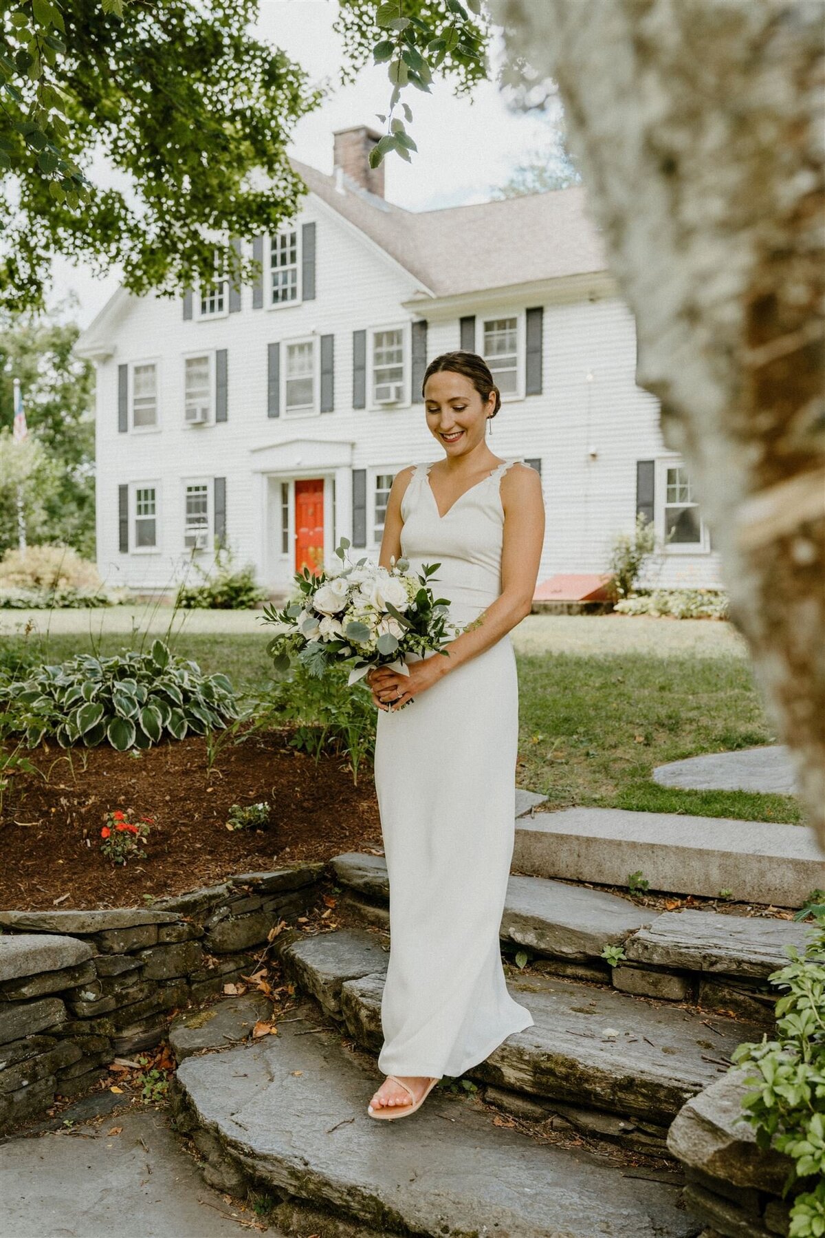 photos of bride during brooklyn wedding