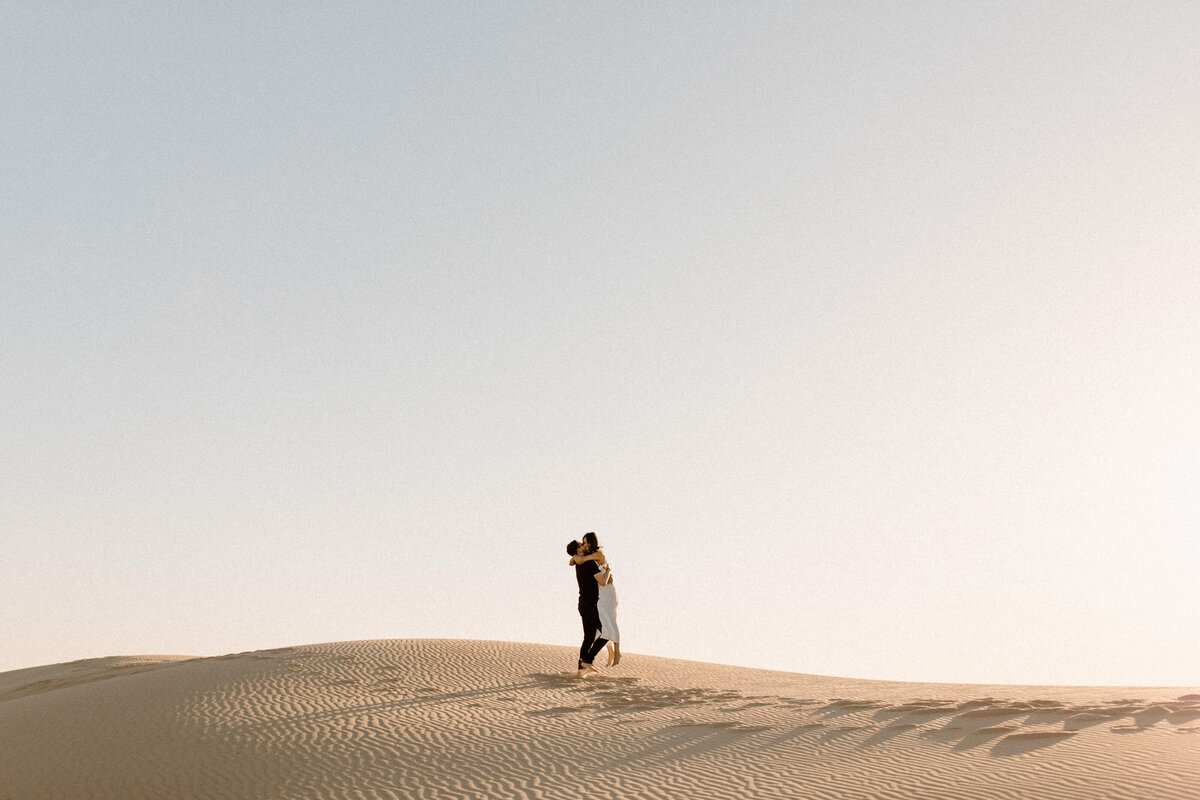 Silver Lake Sand Dunes Engagement Session