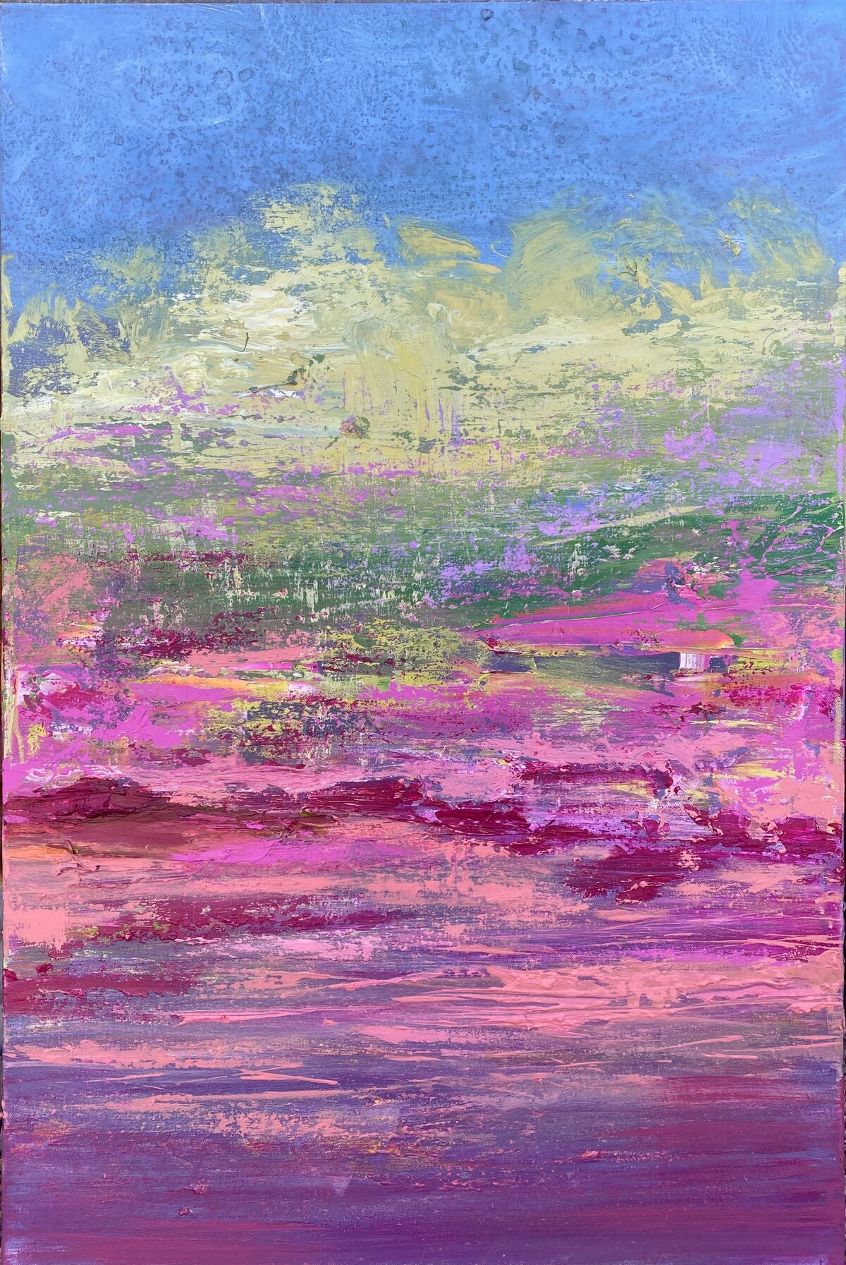 Andrea_Cermanski_Advent_of_Spring_Pink_Green_Blue_Abstract_Painting_on_Canvas