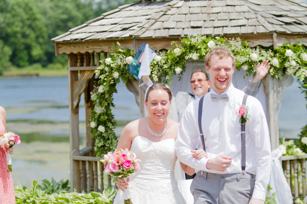 Neil and Jenna have a wedding in Knox Pa outdoors by a beautiful lake.
