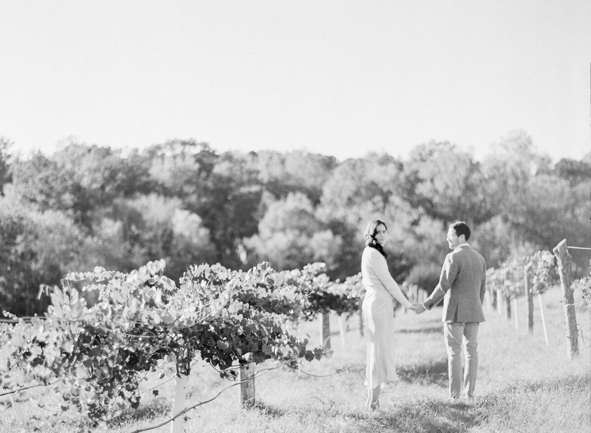 French Vineyard Engagement Photography at The Meadows in Raleigh, NC 5