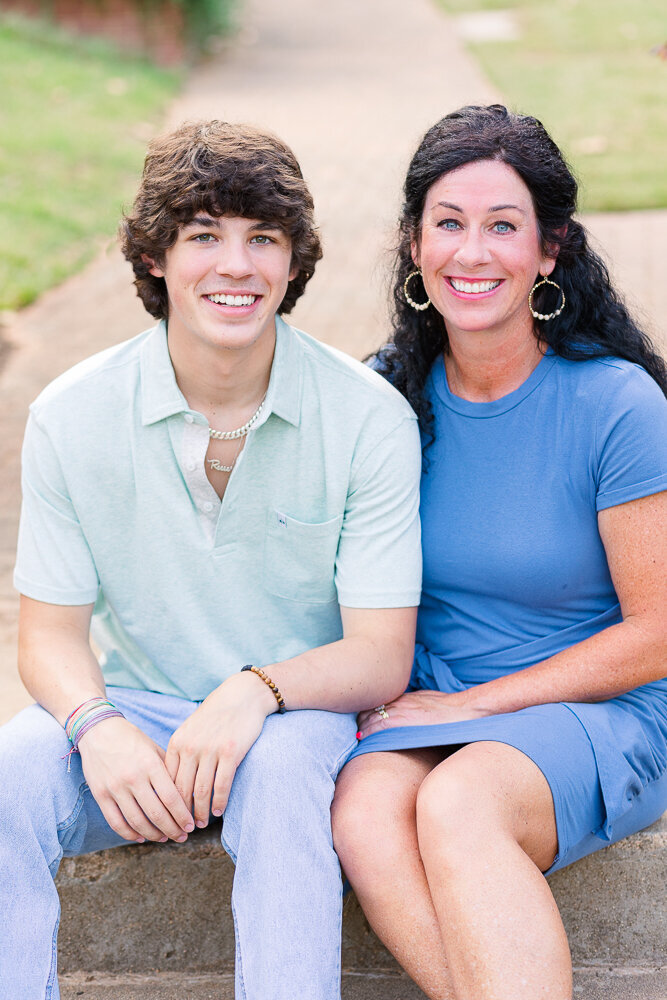 Mother and son portrait session.