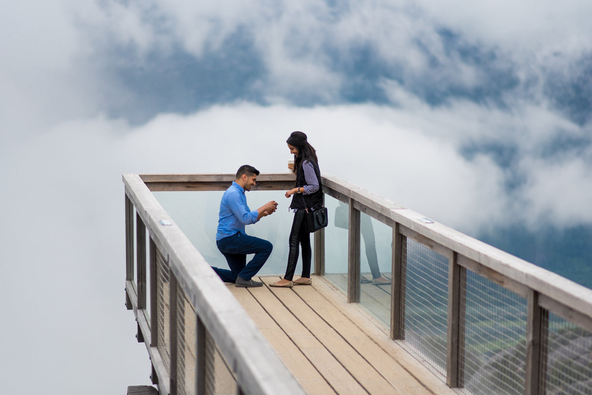 Sea to Sky proposal with a foggy backdrop