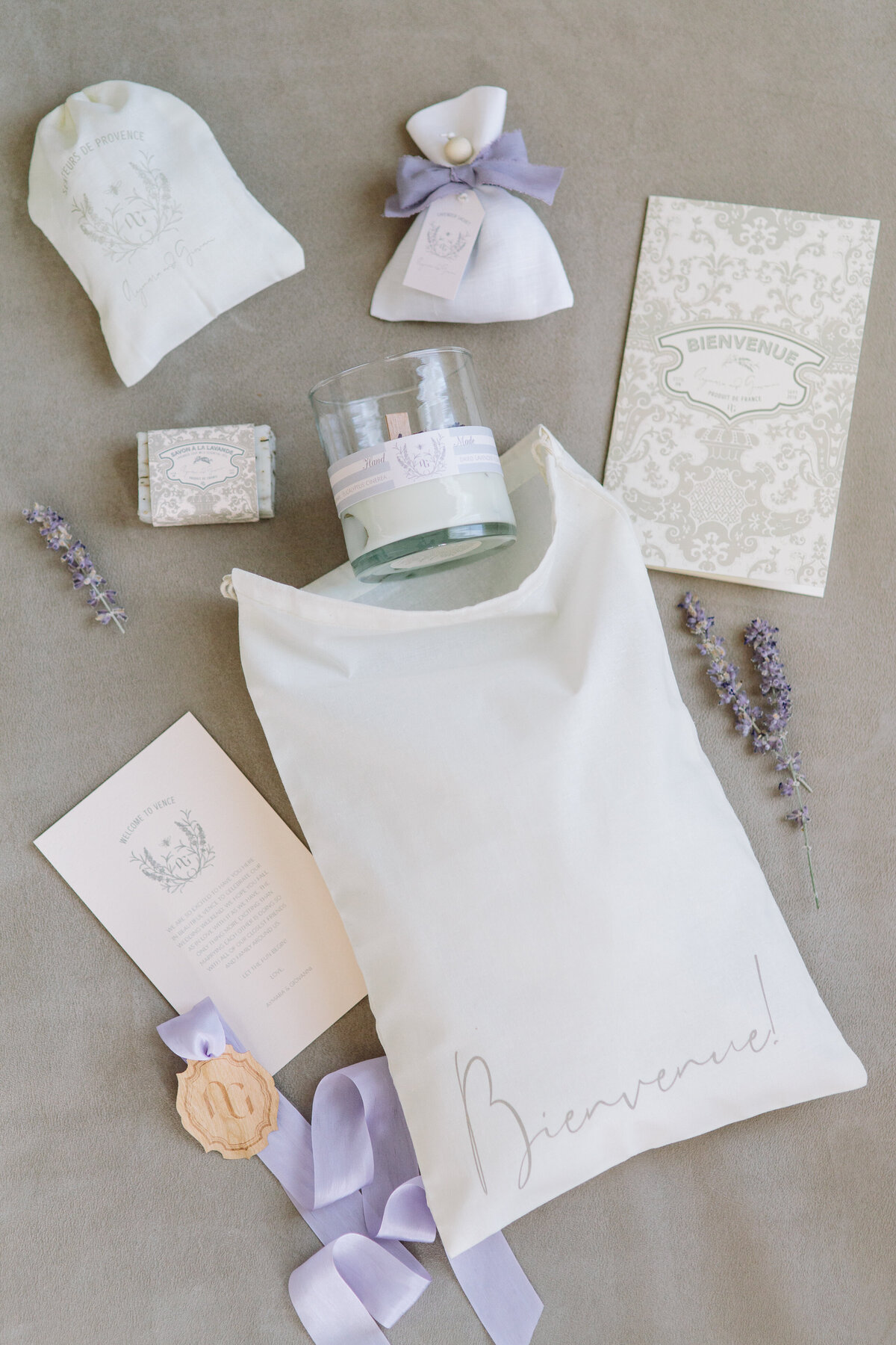 Lavender-based welcome gifts