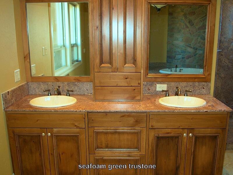 Trustone-Seafoam green vanity