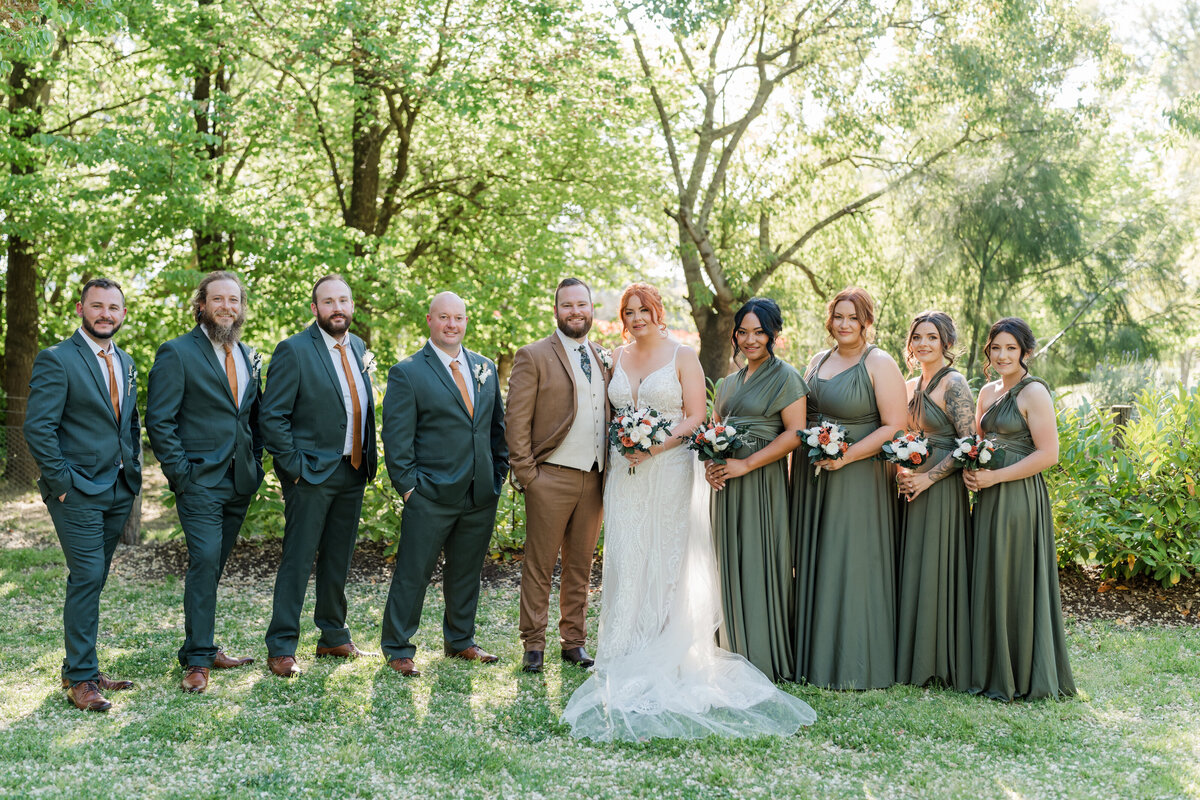 Bridal party at The Old Coach Stable