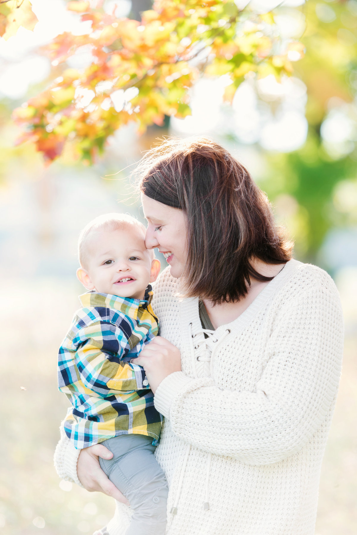 family portrait photographers fall session in traverse city michigan