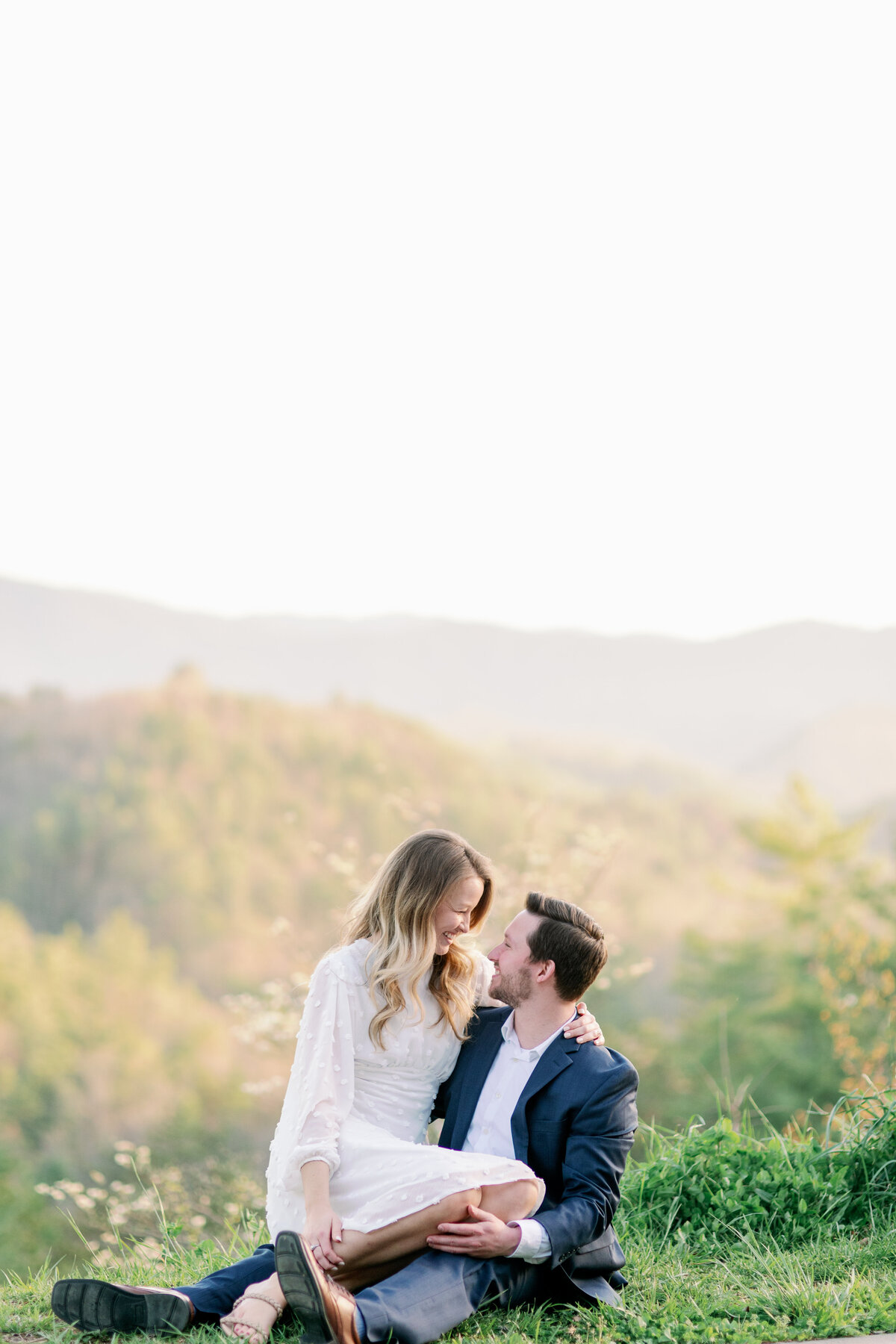 Alyssa and Craig Moutain Engagement - FootHills Parkway - East Tennessee Wedding Photographer - Alaina René Photogrphy-137