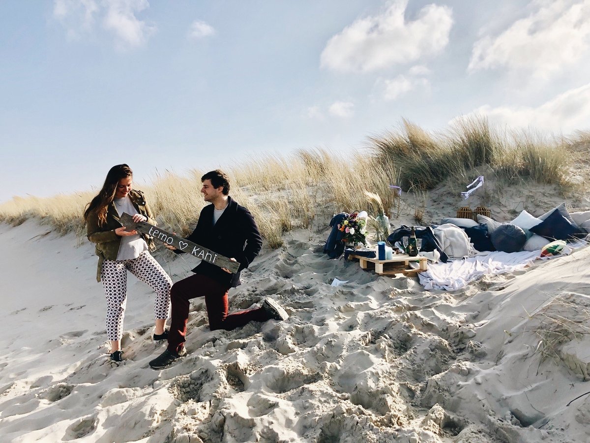 Trouwen Texel Huwelijksaanzoek Strand