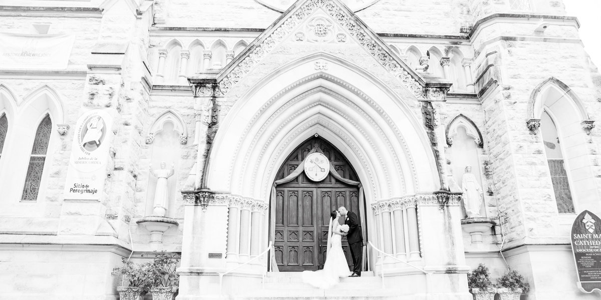 saint mary cathedral wedding photographer austin texas downtown sheraton hotel bride groom