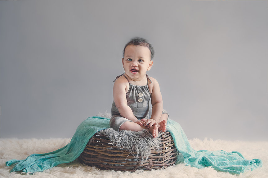 six month child photography by Plume Designs & Photography of Scottsdale AZ