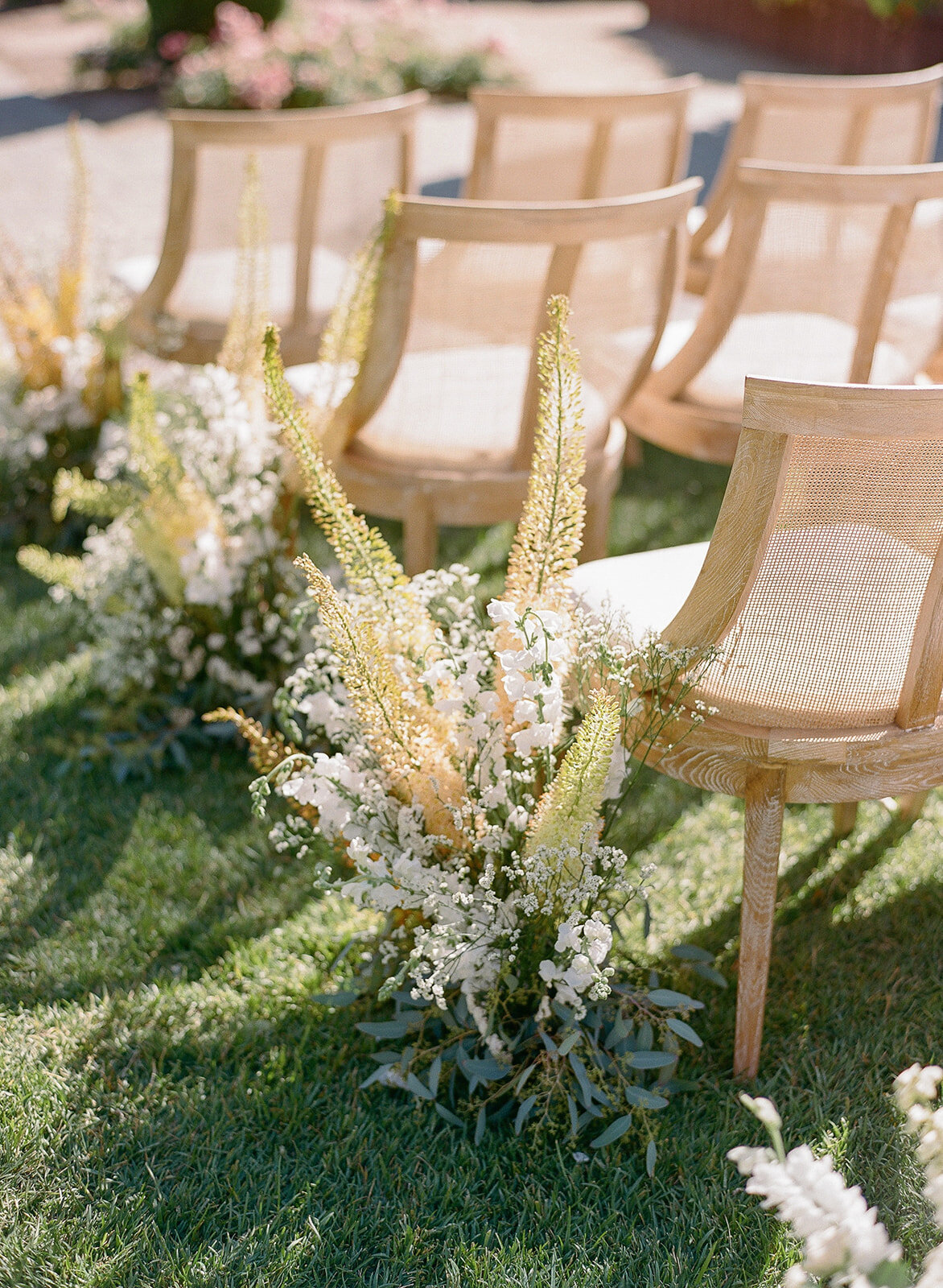 Bernardus Carmel Wedding ceremony aisle