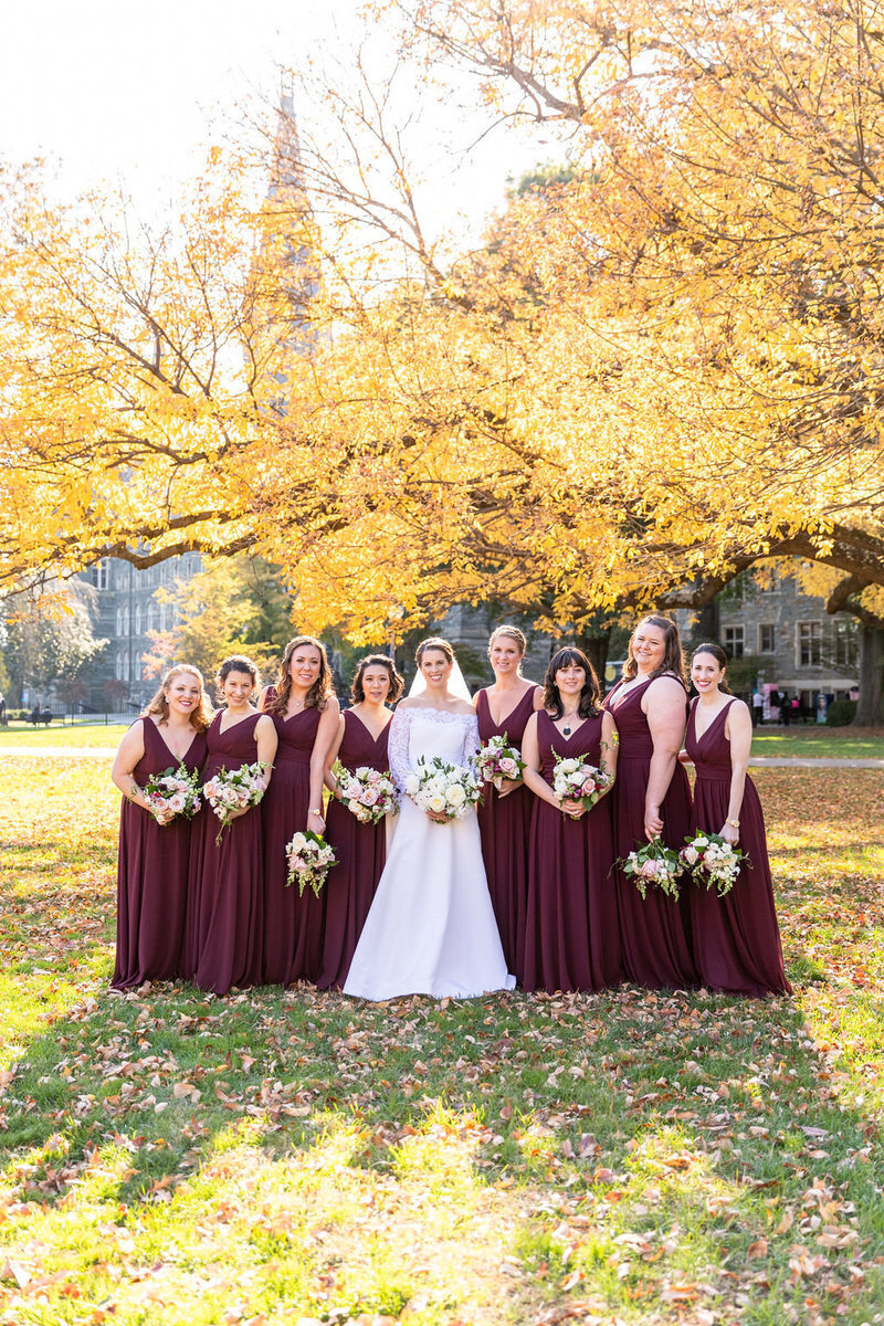 georgetown-fall-wedding-maroon-bridesmaid-dc