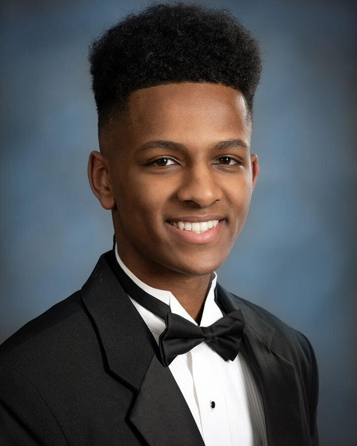 senior boy traditional yearbook with tux