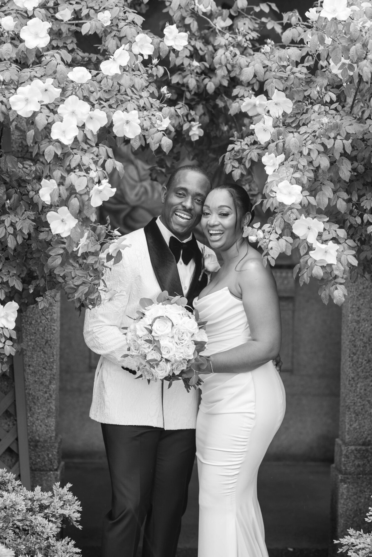 Bride and Groom at St Francis Hall DC Wedding by Get The Look Weddings and Events (1)