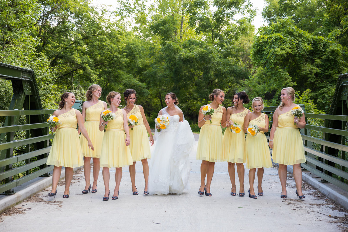 Wedding Photography - This was an amazingly colorful and magical day, complete with Bridesmaids dresses perfectly styled to match the Bride's personality