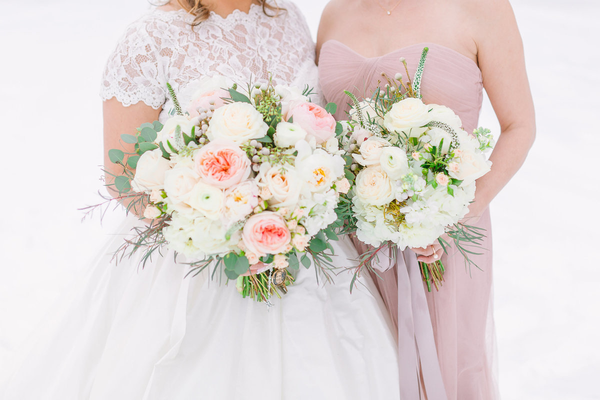 BKC4U WEDDING FLOWERS winter wedding bridal bouquets with Juliette garden roses