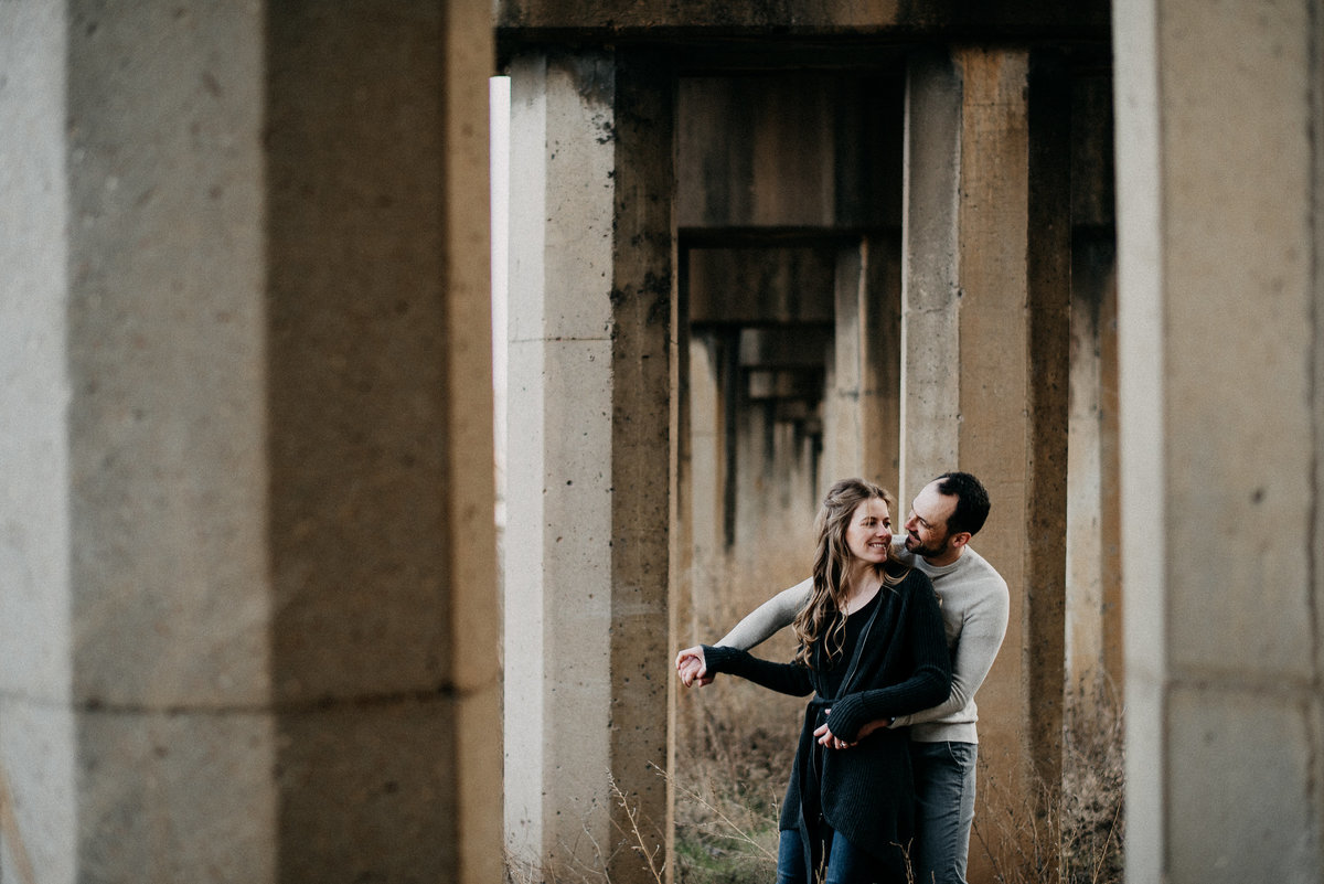 Industrial Downtown St Louis Engagement Session (36)