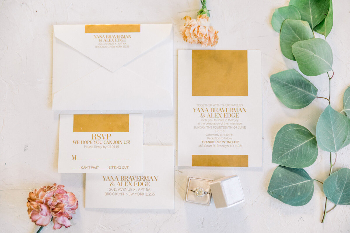 wedding stationery custom invitation suite plume and stone 55
