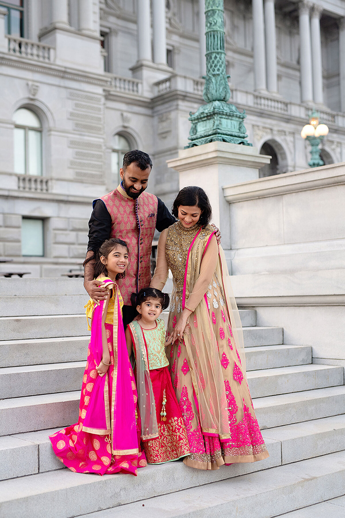 Family session at the library of congress