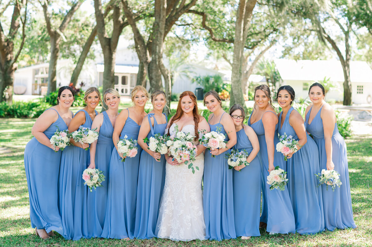 Kelsey & John Up the Creek Farms Wedding Bridesmaids | Lisa Marshall Photography