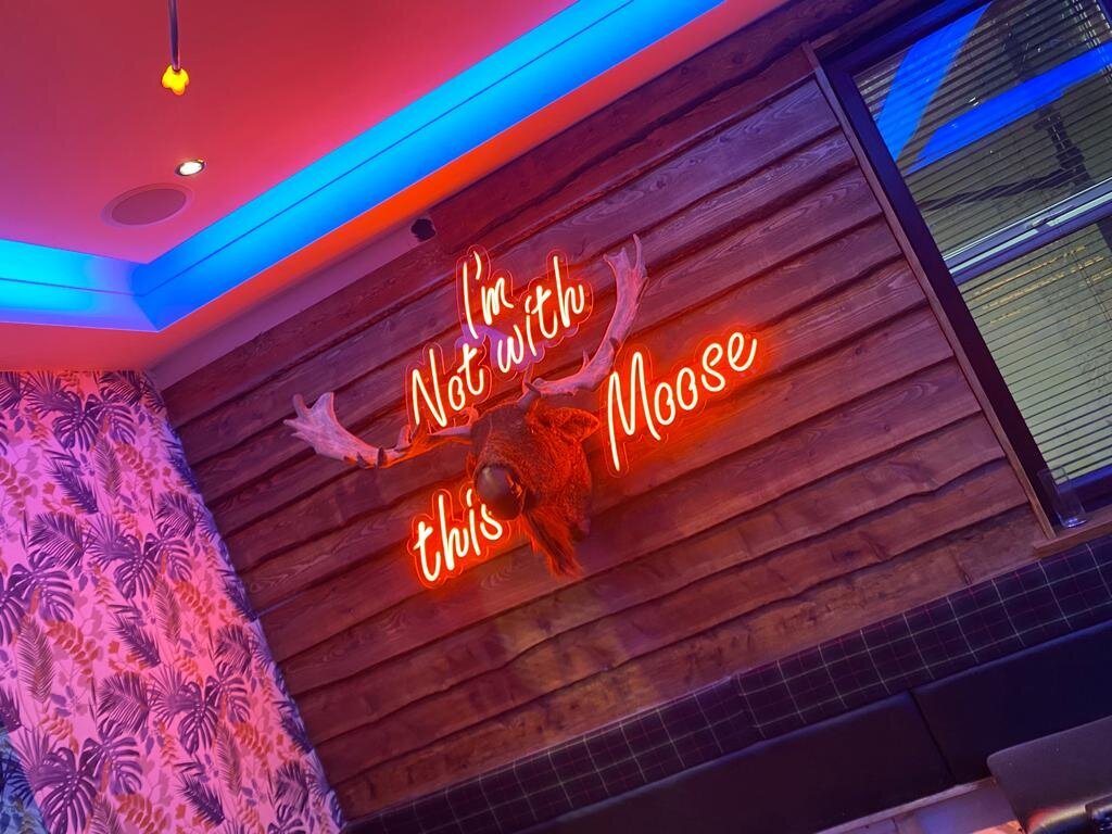 Neon Moose Signage