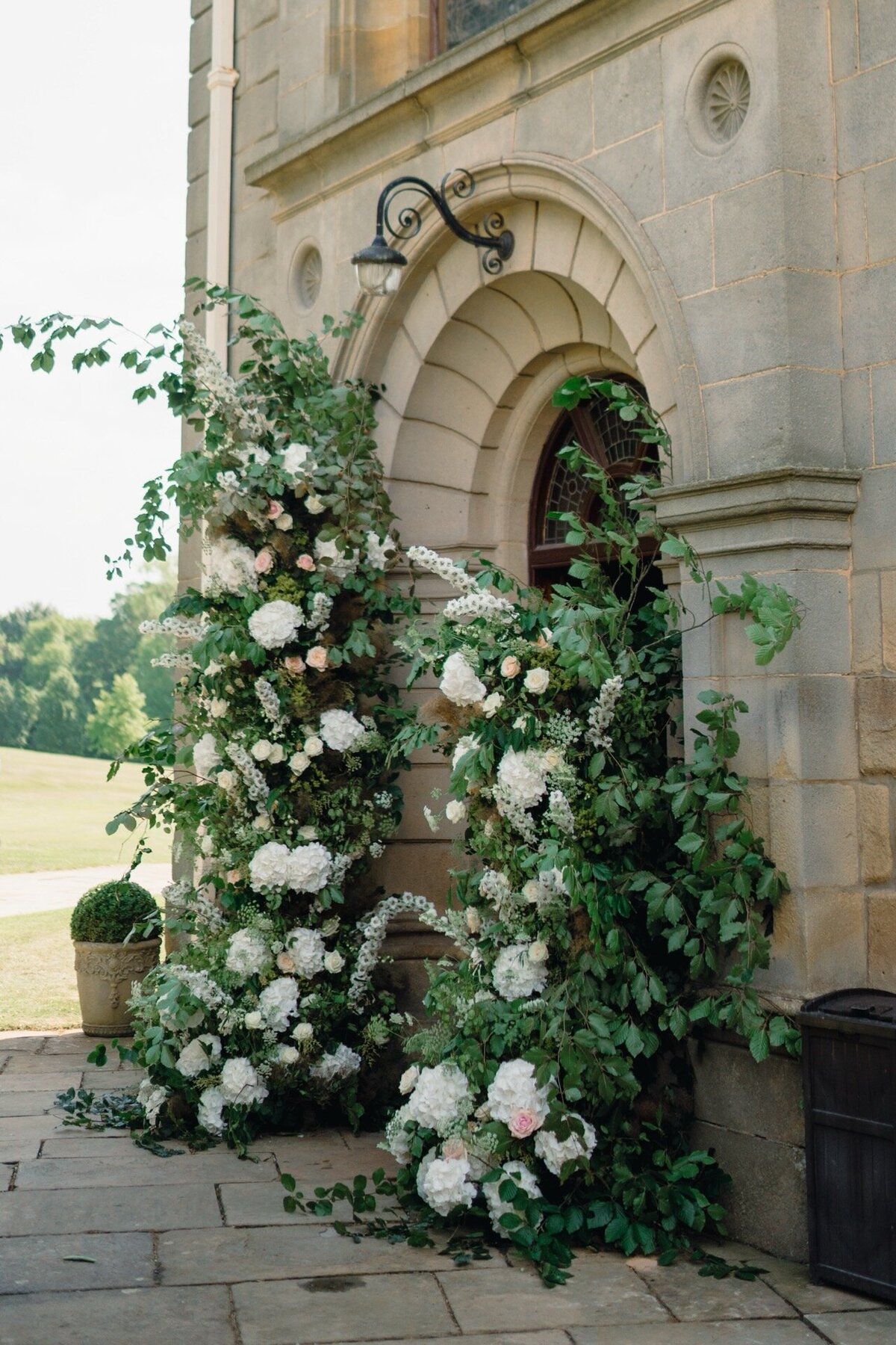 church-wedding-entrance-flowers