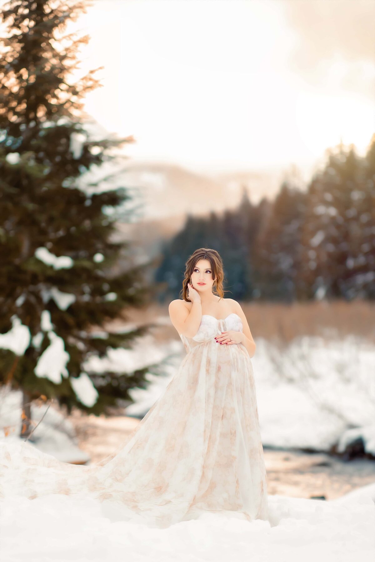 Seattle-Snow-Maternity-Session