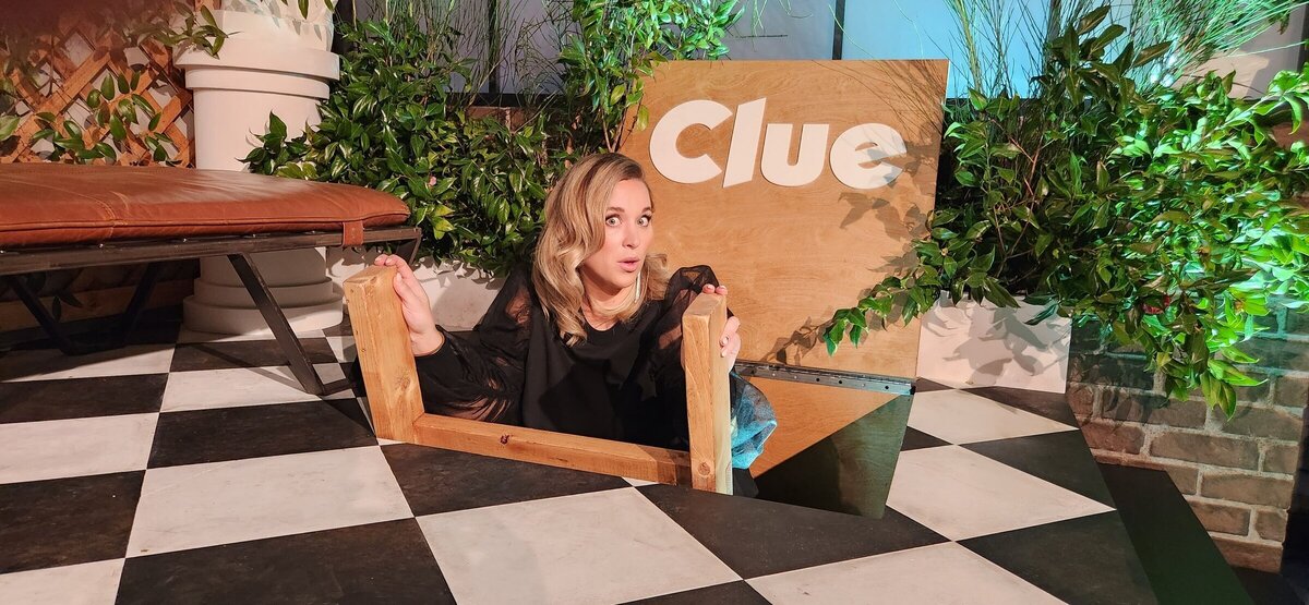 Ashley Flowers hosting Hasboro’s CLUE event