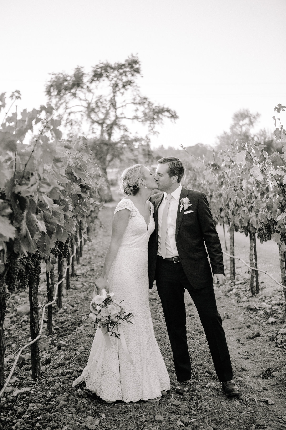 Outdoor wedding in the vines at Beltane Ranch in Sonoma.