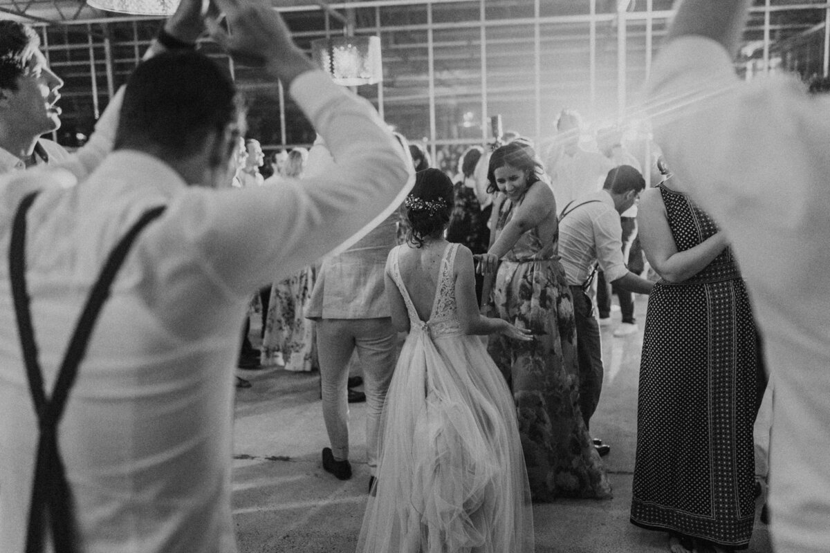Tanzende Personen auf Hochzeit