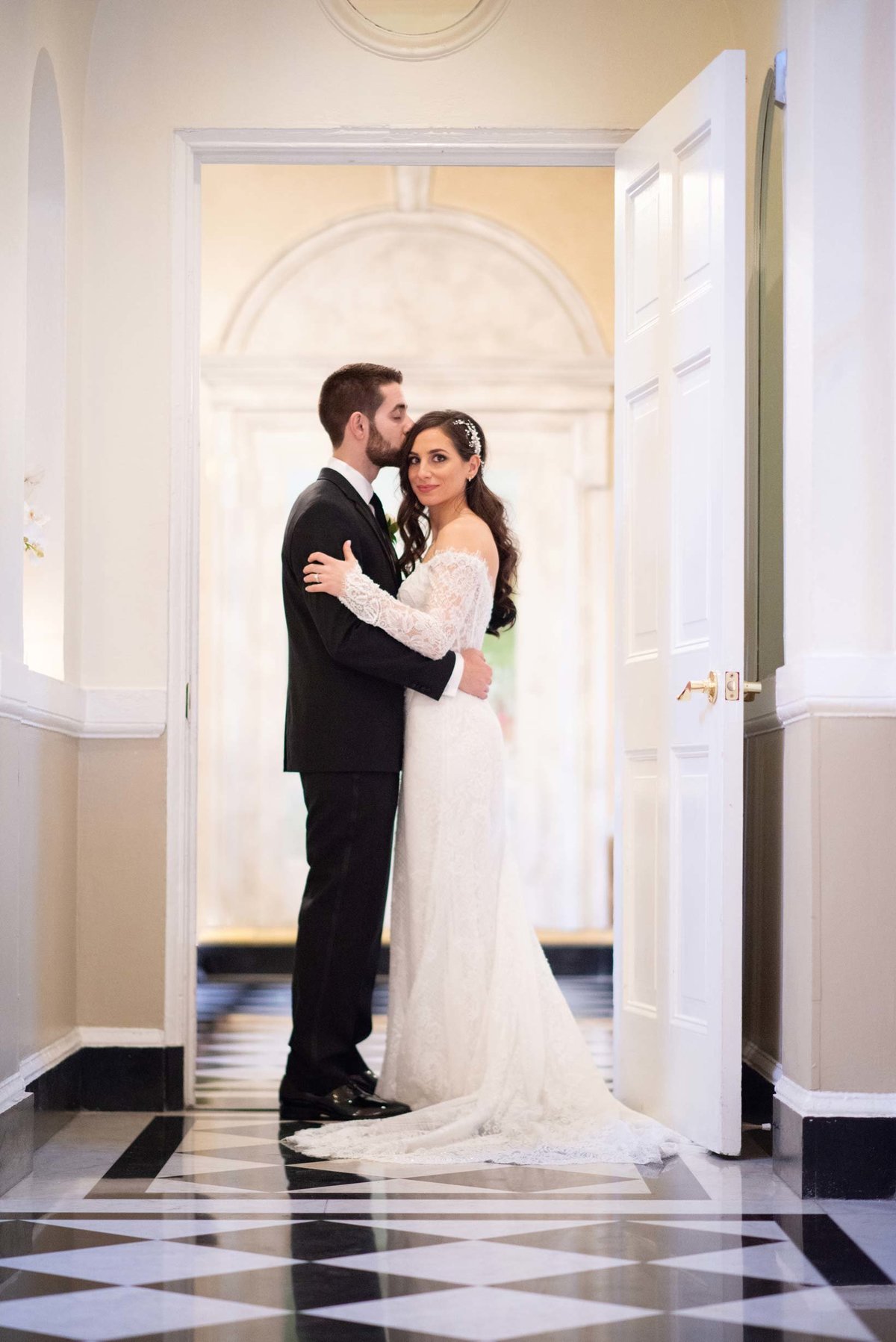 Indoor wedding photos from The Mansion at Oyster Bay