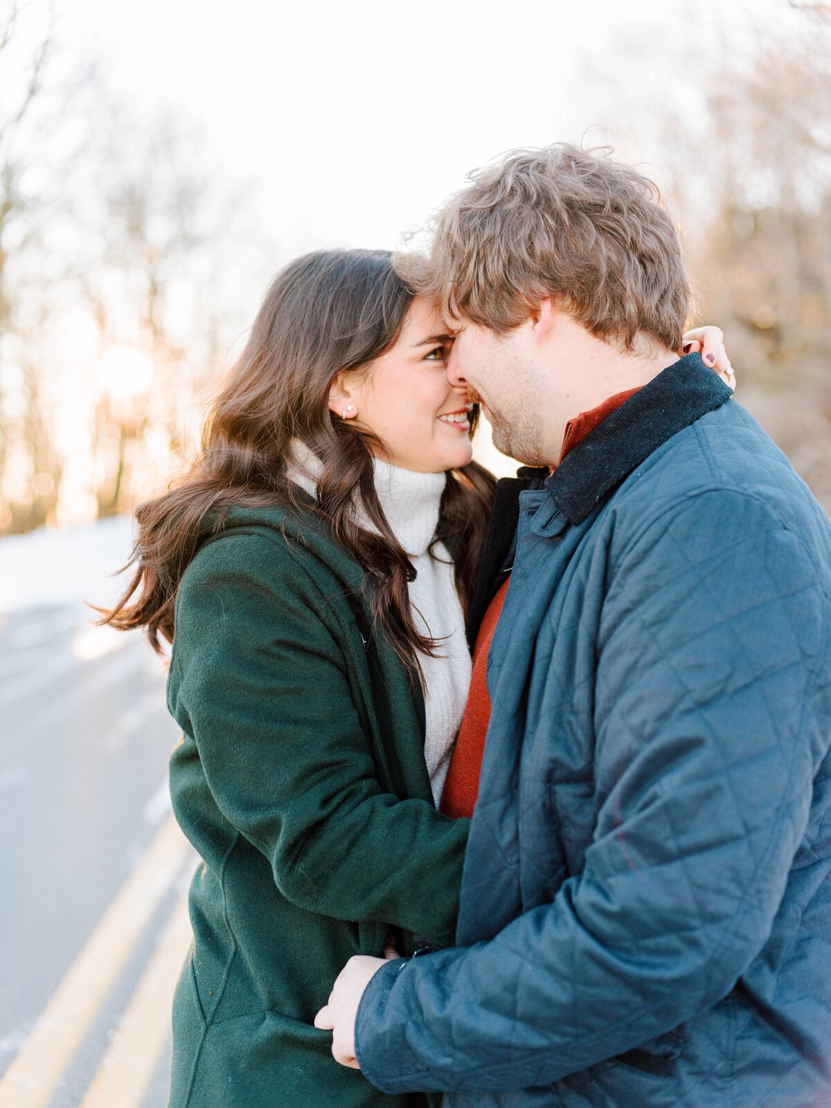 Jamie & Will Blowing Rock NC Winter Engagement Session_0766