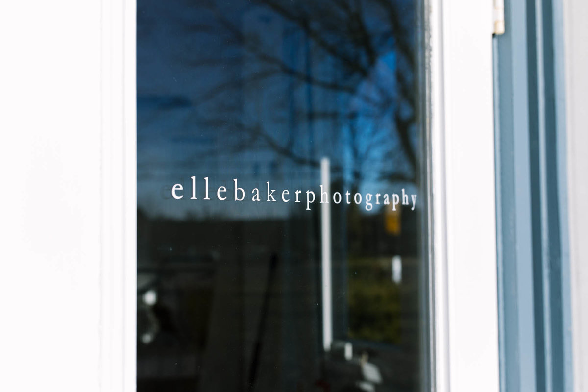 Elle Baker Photography door signage