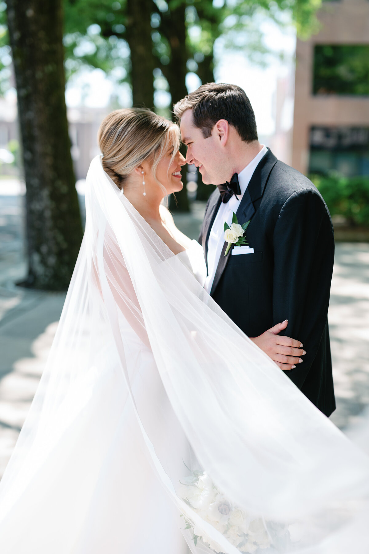 Paige and Tommy Wedding - Bride and Groom Portraits - The Press Room and St. Johns Cathedral - East Tennessee and Destination Wedding Photographer - Alaina René Photography-181