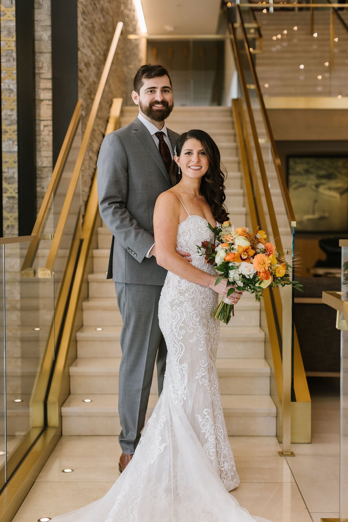 Event-Planning-DC-wedding-urban-row-photography-wedding-couple-portait-staircase