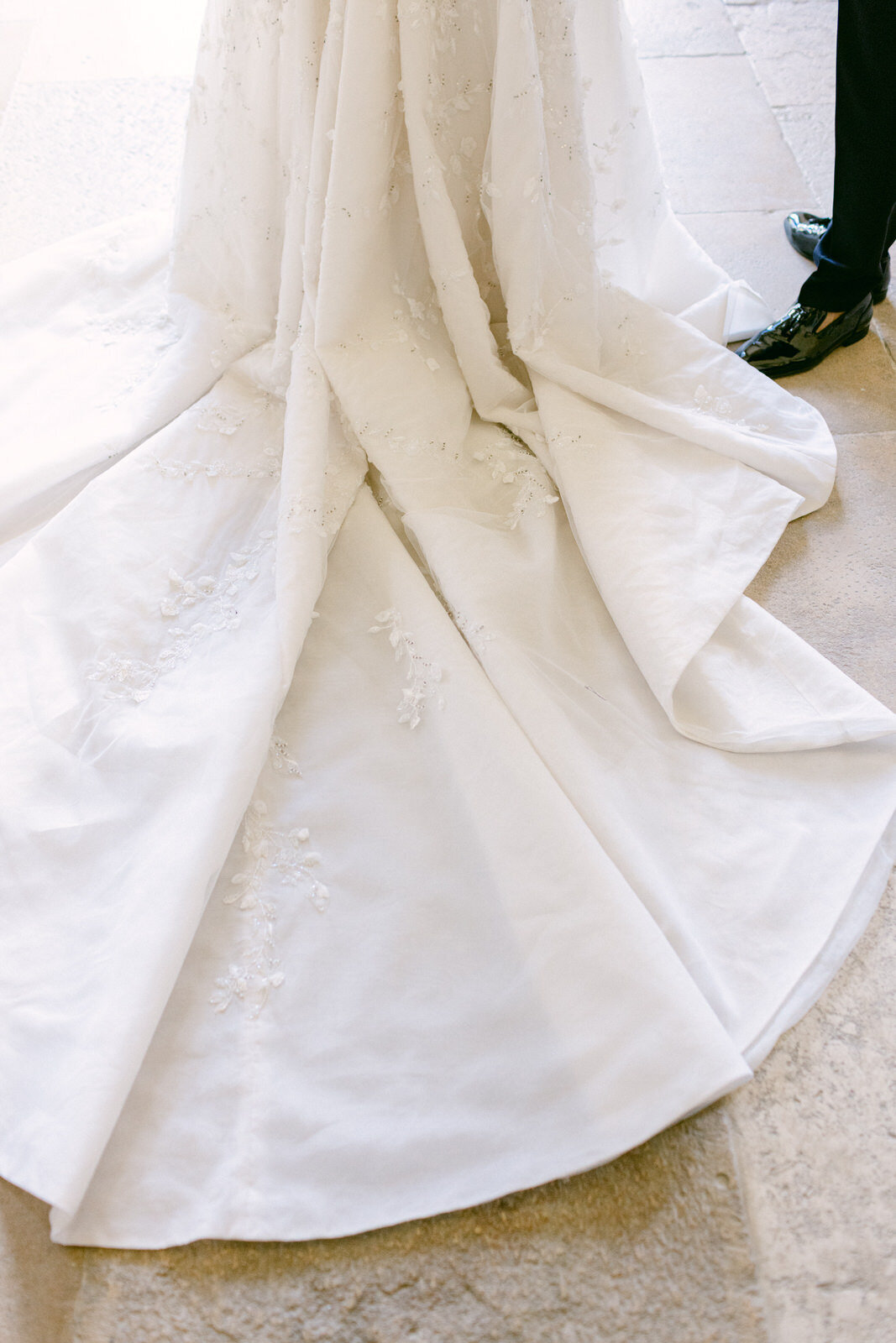 bridal gown detail