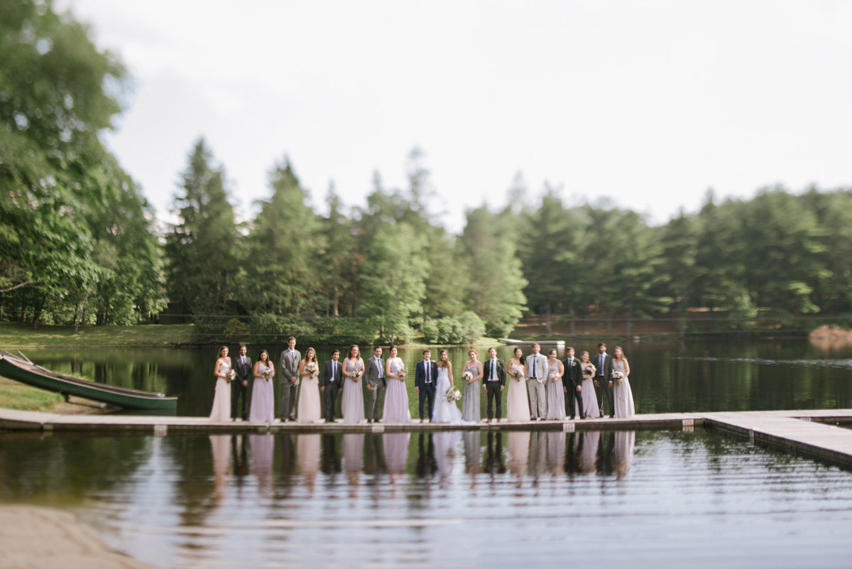 bridal party dock cedar lakes estate mountaintop forest lake