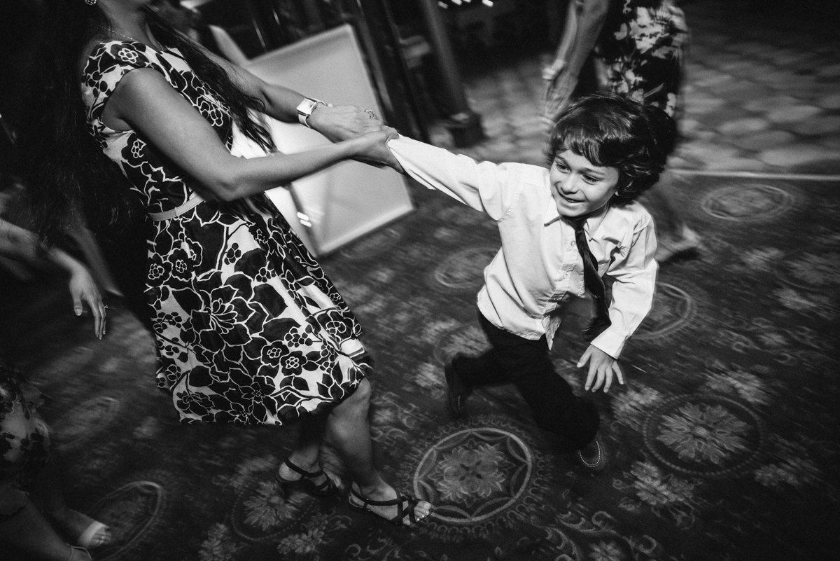 Black and white candid wedding photography in NJ