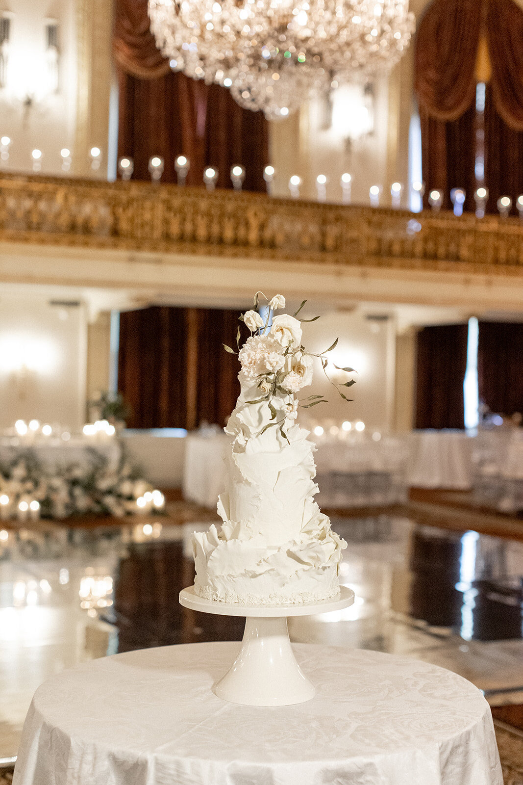 Bride and groom celebrating at the Omni William Penn Hotel wedding in Pittsburgh