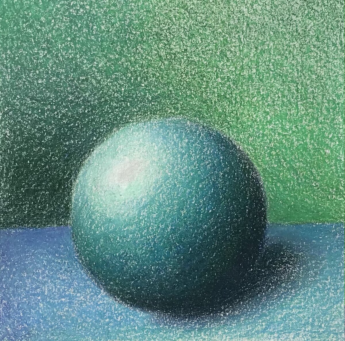 Sphere colored pencil