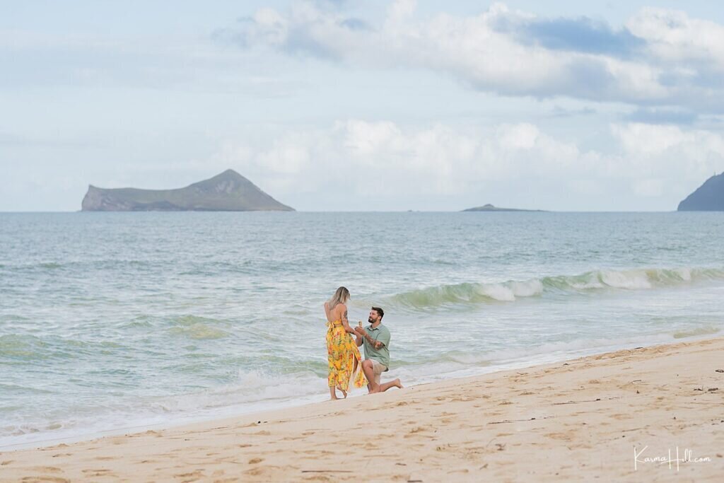 beach proposal Oahu