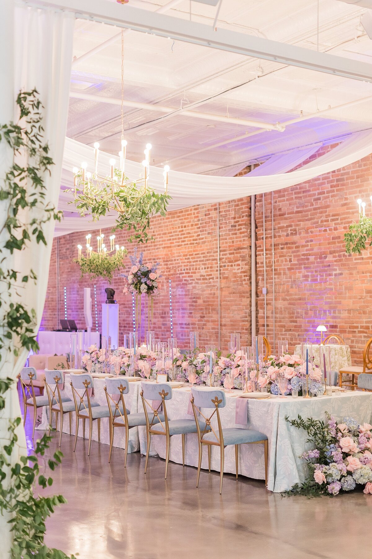 Pink, Blue, and Purple Bridgerton Wedding The Elia Downtown Wilmington NC_0024