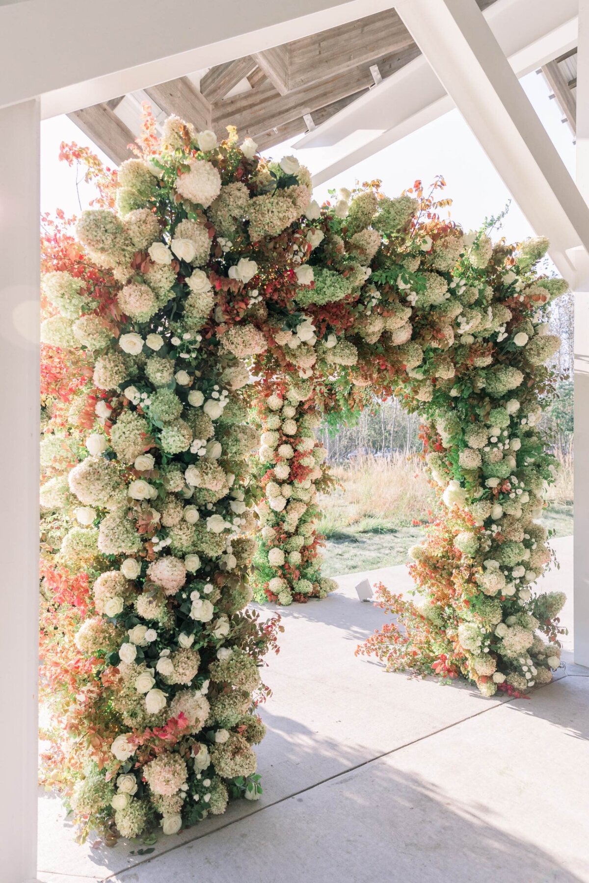 Parrish Art Musuem Wedding Floral Arch
