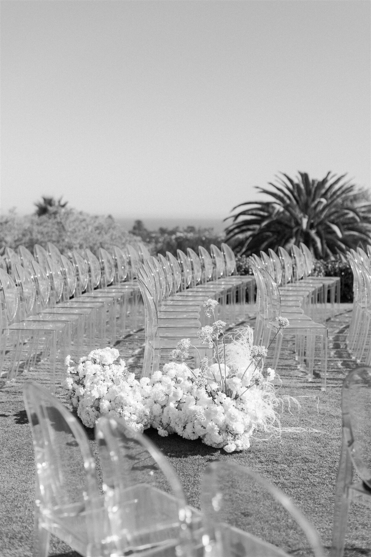 Faye Fern Creative | Destination Wedding Design, Planning + Production |  Montecito Club Luxury Persian Wedding | Santa Barbara | Ethereal, Modern + Minimalist Wedding Ceremony = Ghost Chairs