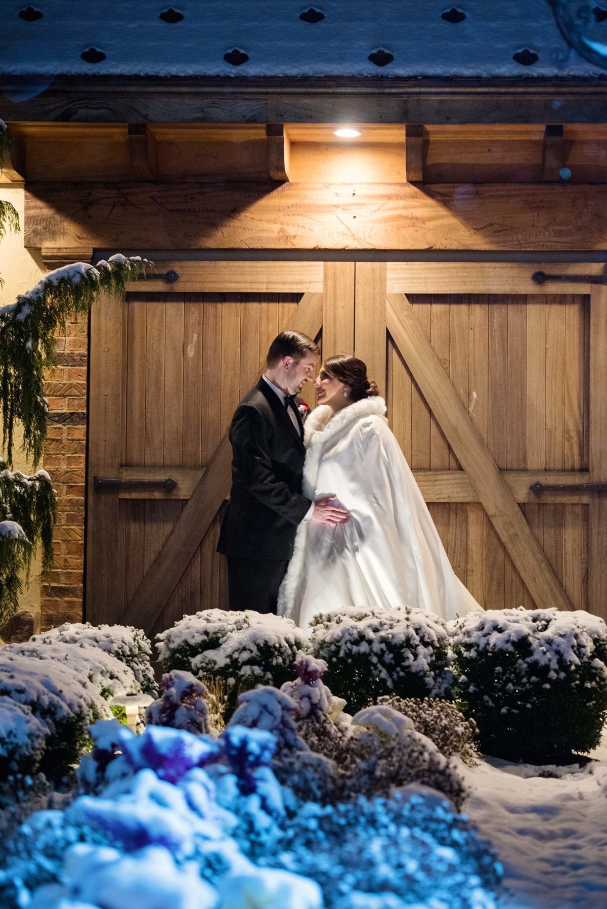 Winter wedding at Larkfield Manor