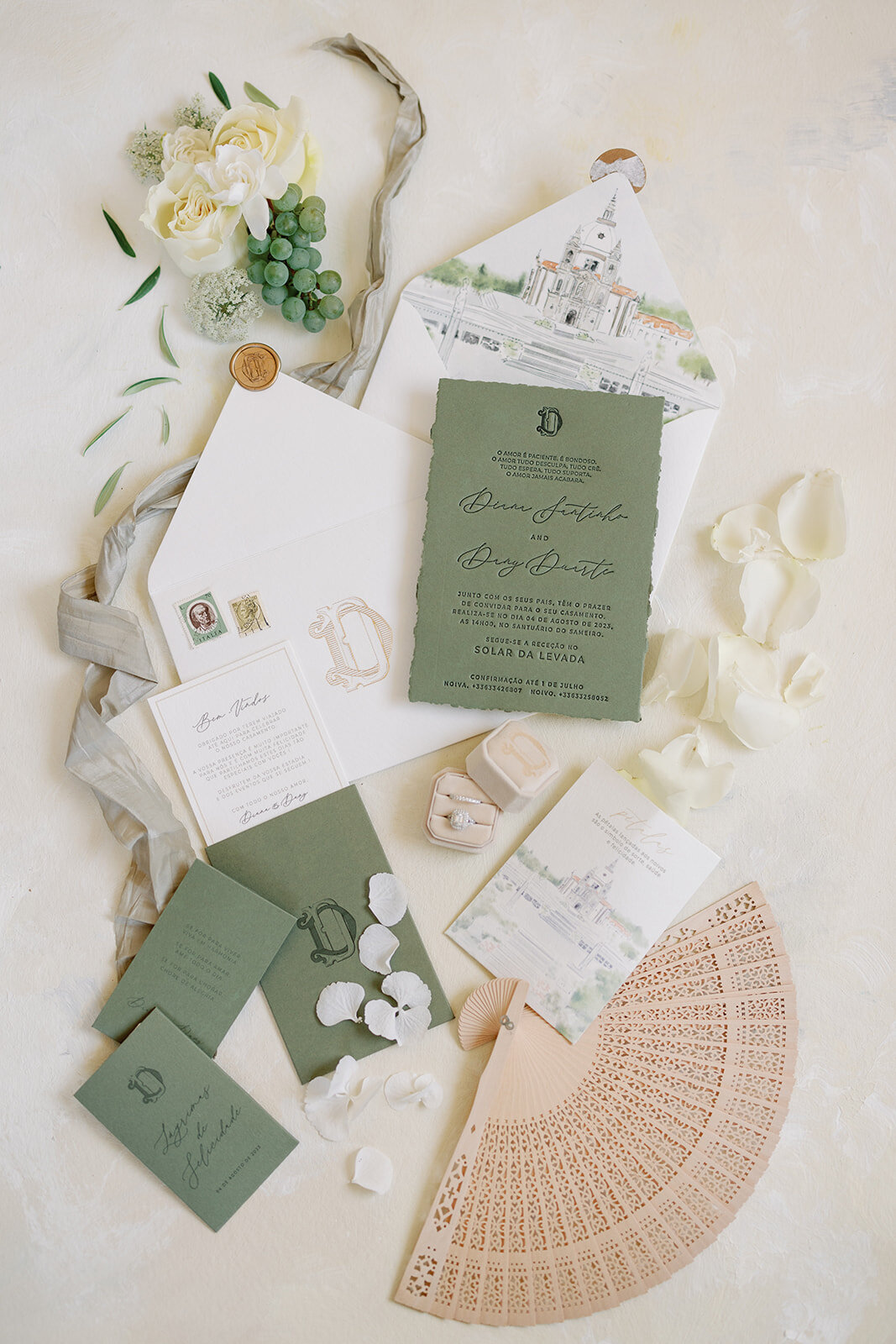 Wedding-stationary-portugal-wedding-green