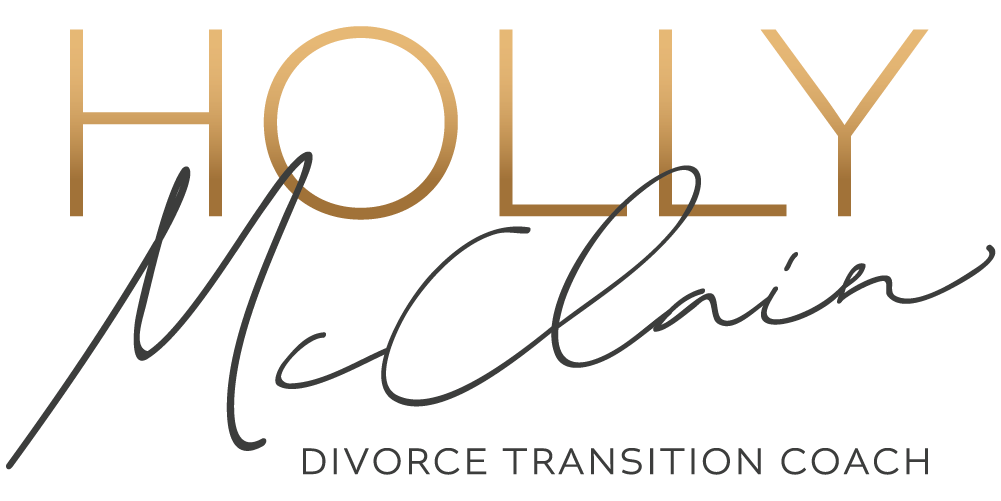 Gold text spelling "Holly" sits above script text spelling "McClain Coachinging"